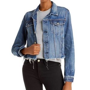 GRLFRND Cara Cropped Denim Jeans Jacket